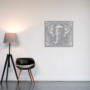 Elephant "African Heritage" Metal Wall Art | Decorative Wall Sculpture
