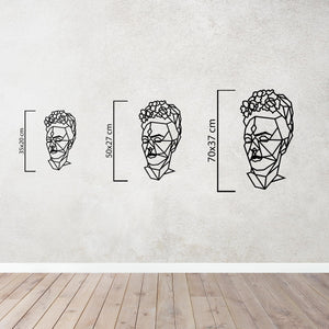 Portrait of Fragile Strength Frida Kahlo Metal Wall Art Decor