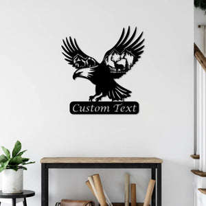 Ruler of the Sky: Eagle Metal Wall Decor