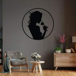 Rose Silence Metal Wall Art | Elegant Floral Decorative Sculpture