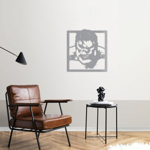 Hulk Green Rage Metal Wall Art | Marvel Superhero Decorative Sculpture