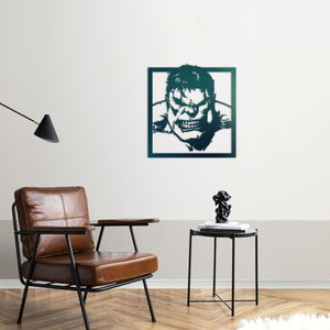 Hulk Green Rage Metal Wall Art | Marvel Superhero Decorative Sculpture