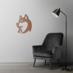 Spirit of Husky Metal Wall Art | Decorative Dog Wall Sculpture Decor