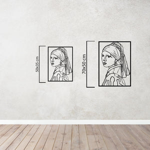 Silence of the Gaze Metal Wall Art | Artistic Decorative Sculpture