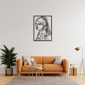 Silence of the Gaze Metal Wall Art | Artistic Decorative Sculpture