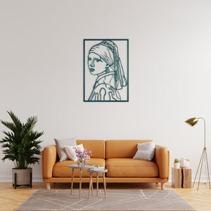 Silence of the Gaze Metal Wall Art | Artistic Decorative Sculpture