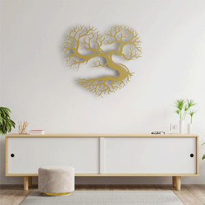 Roots of the Heart Metal Wall Art | Inspirational Tree Sculpture