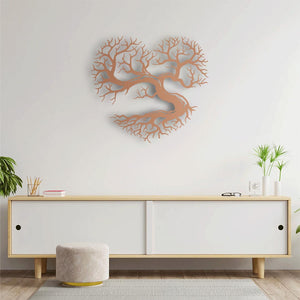 Roots of the Heart Metal Wall Art | Inspirational Tree Sculpture
