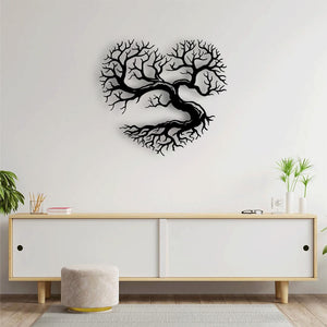 Roots of the Heart Metal Wall Art | Inspirational Tree Sculpture