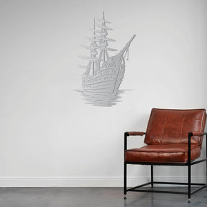 Karanlık Denizlerin Efendisi – Gemi Metal Duvar Dekoru Laser Artique