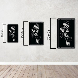 Eyes of Lion Metal Wall Art | Majestic Animal Wall Sculpture Decor