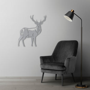 Majestic Deer Metal Wall Art | Wildlife Decorative Wall Sculpture