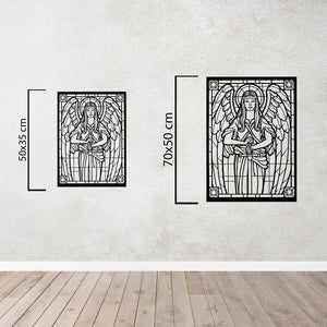 Protective Silence Metal Wall Art | Serene Decorative Sculpture