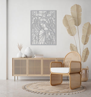 Whisper of Light Metal Wall Art | Elegant Decorative Sculpture