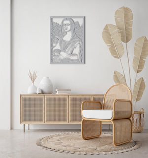 Mona Lisa Metal Wall Art | Renaissance Decorative Sculpture