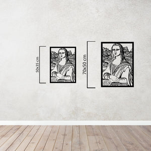 Mona Lisa Metal Wall Art | Renaissance Decorative Sculpture