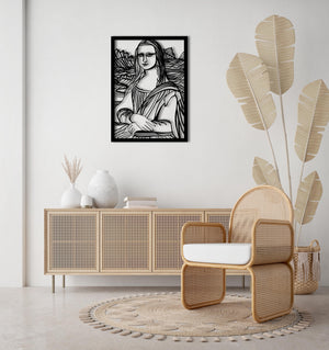 Mona Lisa Metal Wall Art | Renaissance Decorative Sculpture