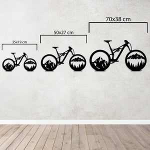 Dağların Ruhu – MTB Bisiklet Metal Duvar Dekoru Laser Artique