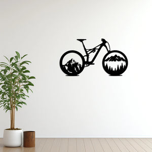 Dağların Ruhu – MTB Bisiklet Metal Duvar Dekoru Laser Artique