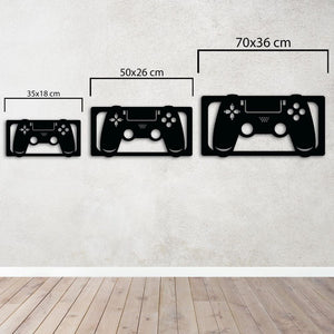 Game Controller Metal Wall Art | Decorative Gaming Wall Sculpture