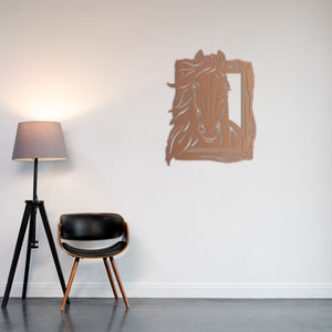 Freedom Expression Horse Metal Wall Art | Decorative Wall Sculpture