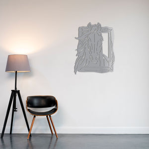 Freedom Expression Horse Metal Wall Art | Decorative Wall Sculpture