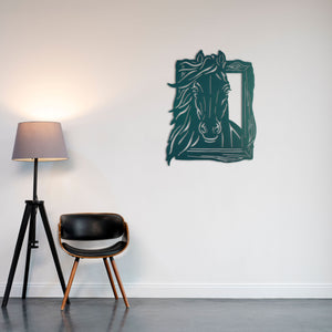 Freedom Expression Horse Metal Wall Art | Decorative Wall Sculpture