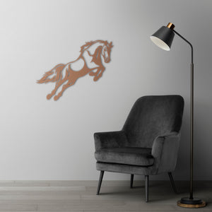 Free Spirit Horse Metal Wall Art | Decorative Animal Wall Sculpture