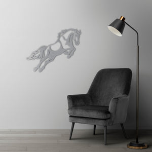 Free Spirit Horse Metal Wall Art | Decorative Animal Wall Sculpture