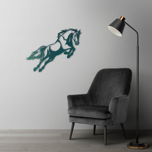 Free Spirit Horse Metal Wall Art | Decorative Animal Wall Sculpture