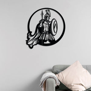 Spirit of Sparta Metal Wall Art | Warrior Decorative Wall Sculpture
