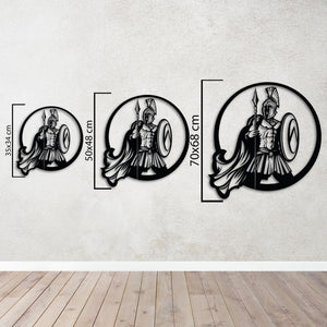 Spirit of Sparta Metal Wall Art | Warrior Decorative Wall Sculpture