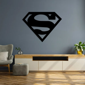 Superman Metal Wall Art | Superhero Decorative Wall Sculpture Decor