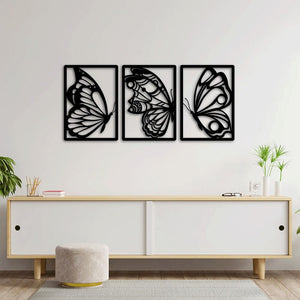 Elegant Wings Butterfly Metal Wall Art | Decorative Wall Sculpture