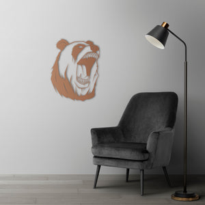 Wild Spirit Panda Metal Wall Art | Decorative Animal Wall Sculpture