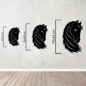Noble Gaze Horse Metal Wall Art | Decorative Animal Wall Sculpture