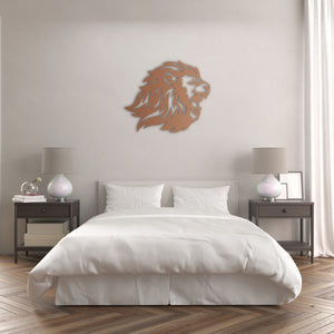 Symbol of Nobility Lion Metal Wall Art | Majestic Wall Sculpture Decor