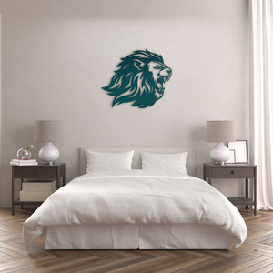 Symbol of Nobility Lion Metal Wall Art | Majestic Wall Sculpture Decor