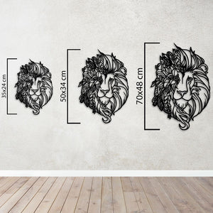 Spirit of the Lion Metal Wall Art | Majestic Animal Wall Sculpture