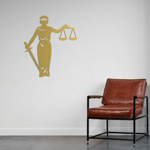 Balance of Justice Metal Wall Art | Elegant Legal Sculpture Decor