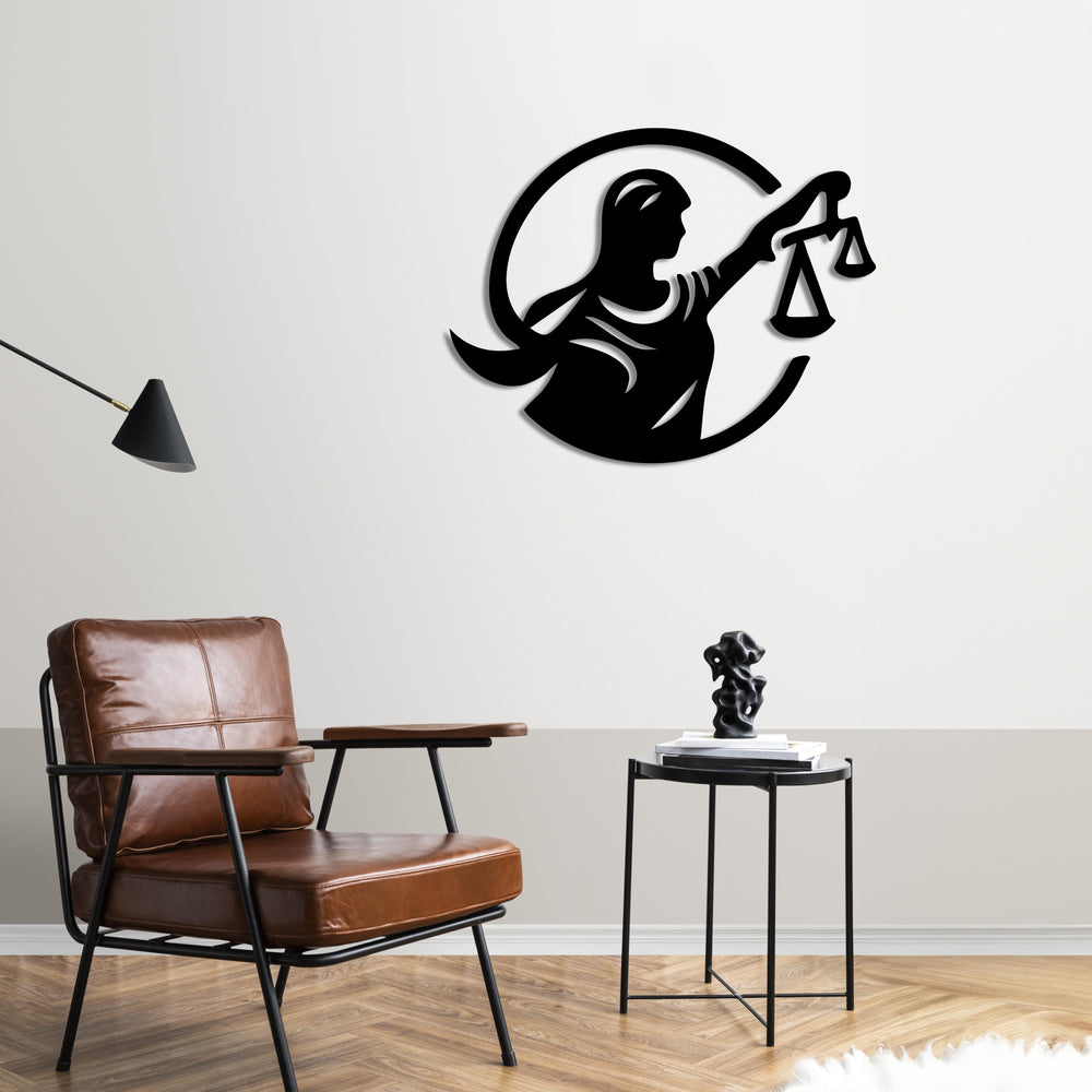 Voice of Justice Metal Wall Art | Inspirational Legal Sculpture