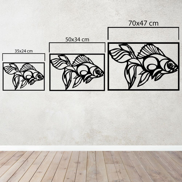 Fish Against the Current Metal Wall Art | Inspirational Wall Sculpture
