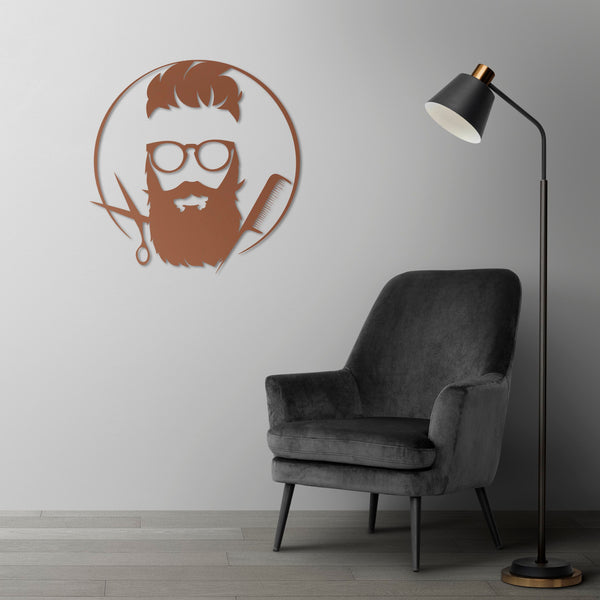 Signature of Style Barber Metal Wall Art | Barbershop Decor