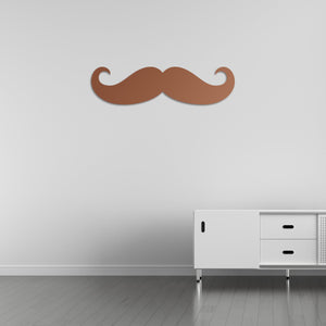 Classic Mustache Metal Wall Art | Vintage Barbershop Decor