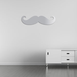Classic Mustache Metal Wall Art | Vintage Barbershop Decor