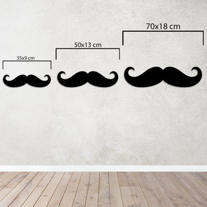 Classic Mustache Metal Wall Art | Vintage Barbershop Decor