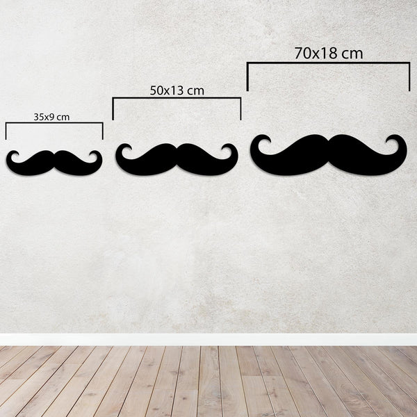Classic Mustache Metal Wall Art | Vintage Barbershop Decor