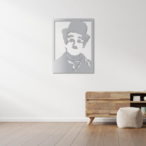 Unique Chaplin portrait wall decor ideal for film enthusiasts