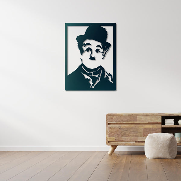 Vintage portrait metal sculpture perfect for living room decor