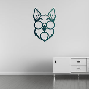 Cool Pup – Sunglasses Dog Metal Wall Art
